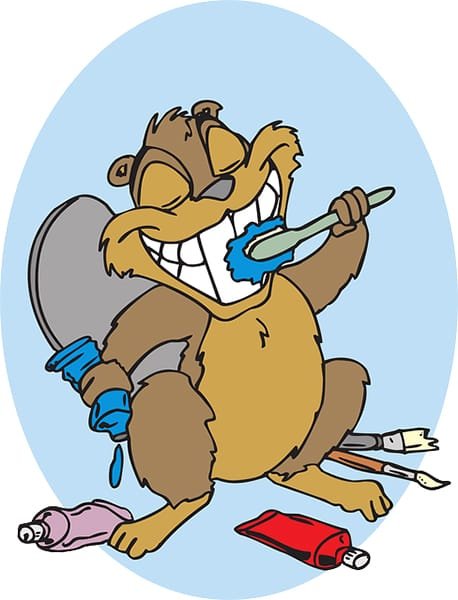 Escovando sempre os dentes